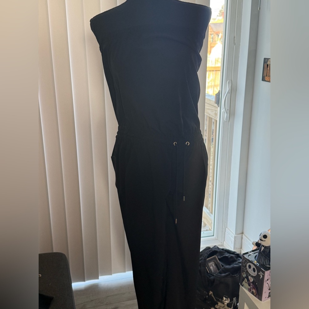 Express Black Off-Shoulder Jumpsuit